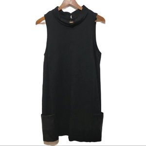 J’ENVIE NY black knit sleeveless shift dress